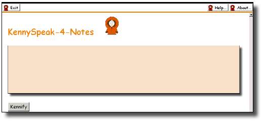 Screenshot KennySpeak